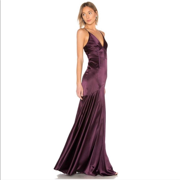 Jill Stuart vneck bones satin dress - Picture 2 of 3